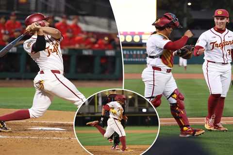 USC ace Mason Edwards stifles Rutgers, sets Big Ten strikeout record