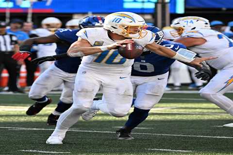 Chargers upgrade offensive line to help keep Justin Herbert upright