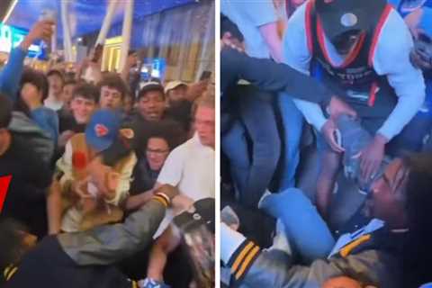 J.R. Smith Trampled By Knicks Fans Outside MSG After Game 1 Win