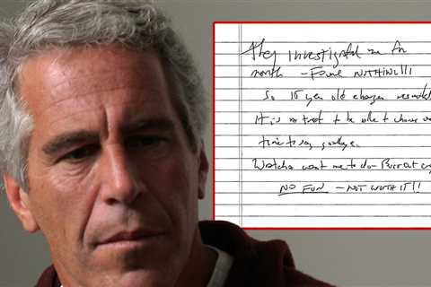 Jeffrey Epstein Alleged Suicide Note Released, See Image