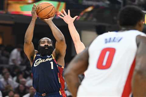 James Harden’s clutch shots help Cavaliers cut into Pistons’ series lead