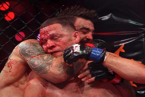 Mike Perry bloodies and beats Nate Diaz on Ronda Rousey-Gina Carano MMA undercard