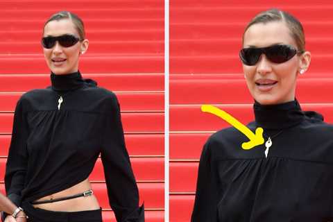 Bella Hadid Wore A Key Necklace At Cannes, And Here's Why It's An Important Symbol