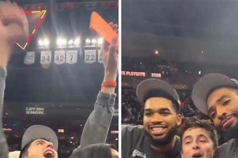 Timothée Chalamet Geeks Out With Knicks Stars After NBA Finals Berth