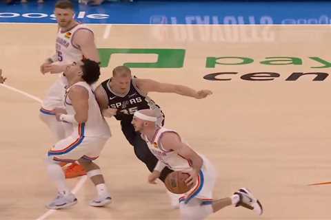 Jared McCain says Spurs veteran threatened ‘another one’ after hard foul — as suspicious video..
