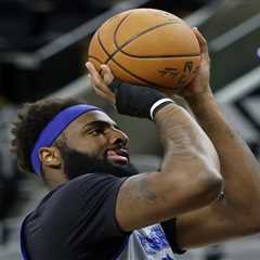 Mitchell Robinson practices, listed as questionable for Game 1 of  NBA Finals