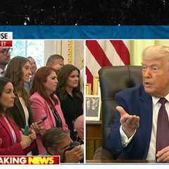 President Donald Trump Rips Kaitlan Collins During Heated Oval Office Exchange