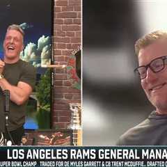 Rams GM Les Snead implores Pat McAfee to ‘continue texting Aaron Donald’ after comeback tease
