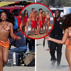 Megan Thee Stallion Sizzles in Bikini for 'Baywatch'