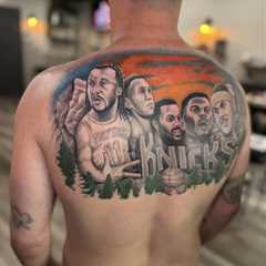 NYC man inks entire back with Mount Rushmore of Knicks greats — shocking even Jalen Brunson