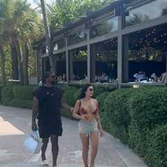 Marcus Jordan Gets Cozy With Curvy Mystery Brunette in Miami