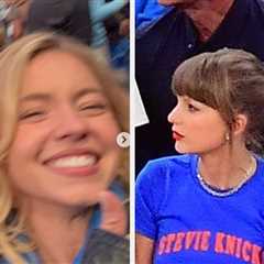 Scooter Braun And Sydney Sweeney Were Being Mocked For How Far Back They Were Seated At The Knicks..