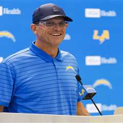 Chargers’ Jim Harbaugh is betting on a big season from his WR core