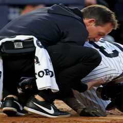Jazz Chisholm Jr. exits after fouling ball off groin in brutal Yankees scene