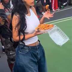Cardi B Wore $1,790 Balenciaga Tulip Bermuda Shorts While Eating Soul Food at Gersh Park