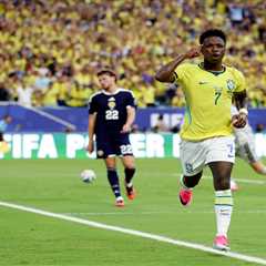 Vinicius Junior scores twice as Brazil blanks Scotland to reach World Cup knockout stage