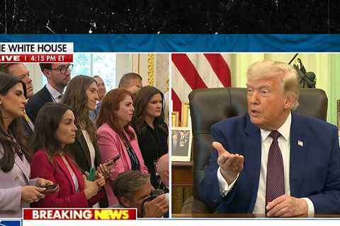 President Donald Trump Rips Kaitlan Collins During Heated Oval Office Exchange