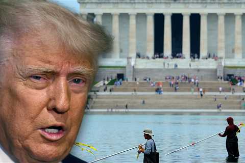 Trump Calls Reflecting Pool Vandalism 'Deranged,' Announces Immediate Repair