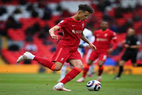 Liverpool defender Rhys Williams training with Red Bulls