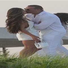 Alex Rodriguez kisses mystery woman at Michael Rubin white party months after public breakup