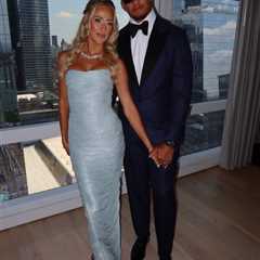 Patrick Mahomes, wife Brittany show off attire from Travis Kelce-Taylor Swift wedding