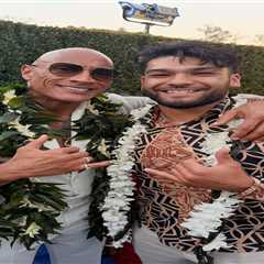 Puka Nacua celebrates Polynesian culture with The Rock at Moana premiere