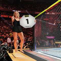 Sophie Cunningham stuns as UFC 329 ring girl in cameo appearance