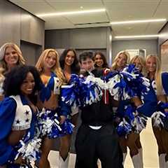 Timothée Chalamet Fangirls Over Dallas Cowboys Cheerleaders, on Video!