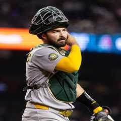 A’s catcher Shea Langeliers could be out for season as Yankees lose trade target