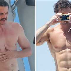 Pedro Pascal Goes Shirtless on Yacht With Male Model Christian Hogue in Spain