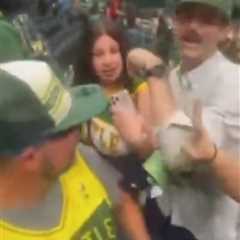 New video emerges showing Storm fan, Sophie Cunningham supporters clashing in tense scene