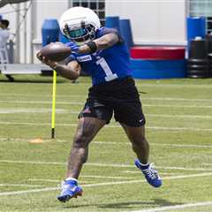 Malik Nabers takes the field at Giants training camp in a tantalizing glimpse