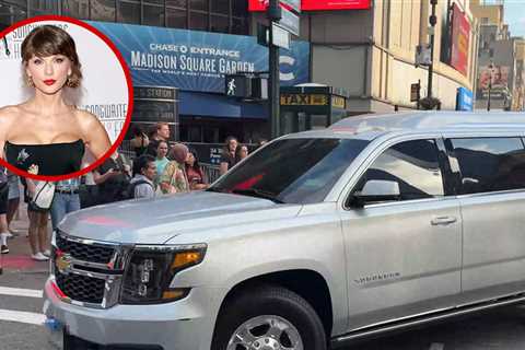 Taylor Swift Seen Heading to Madison Square Garden for Travis Kelce Wedding Celebration