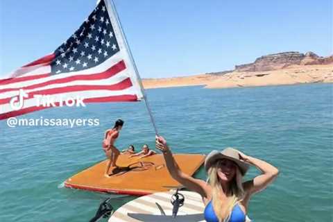 Jaxson Dart and girlfriend share wild video of July 4th celebration