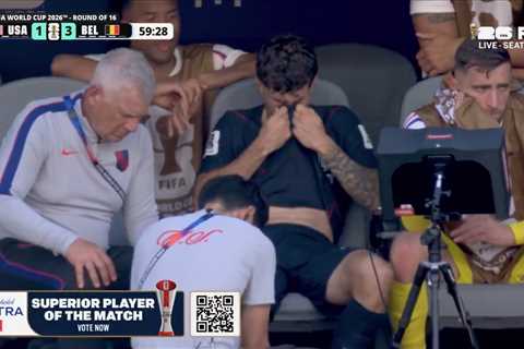 Christian Pulisic’s emotional moment on USA bench after World Cup injury raises eyebrows