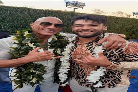 Puka Nacua celebrates Polynesian culture with The Rock at Moana premiere