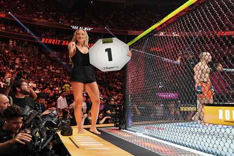 Sophie Cunningham stuns as UFC 329 ring girl in cameo appearance
