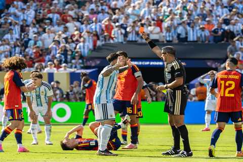Argentina’s semifinal hero becomes World Cup final scapegoat after recklessness turns into red card