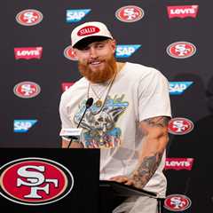 George Kittle’s wife Claire rocks red bikini during ‘girls trip’ away from 49ers star