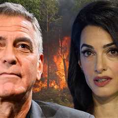 George and Amal Clooney Evacuate Home in France Due to Wildfires
