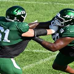 Armand Membou gets better of David Bailey in latest Jets camp battle