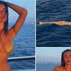Float Into Stassie Karanikolaou's Golden Girl Slay-cation!