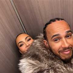 Kim Kardashian and Lewis Hamilton Get Cozy in New Photos
