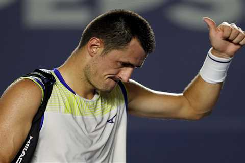 Controversial tennis star slammed for ‘disgraceful’ effort during comeback event