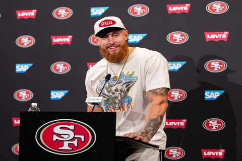 George Kittle’s wife Claire rocks red bikini during ‘girls trip’ away from 49ers star