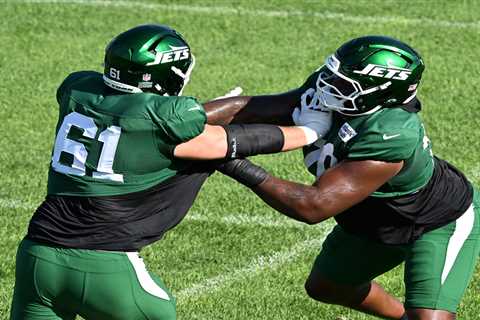 Armand Membou gets better of David Bailey in latest Jets camp battle