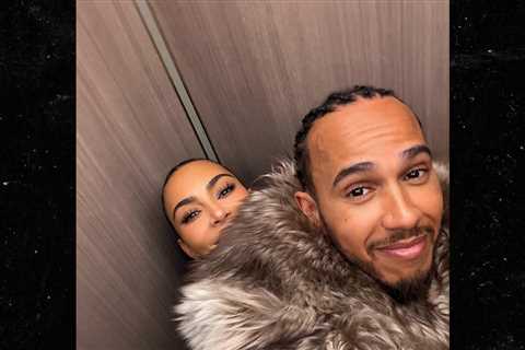 Kim Kardashian and Lewis Hamilton Get Cozy in New Photos