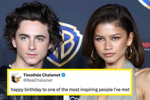 Timothée Chalamet’s Lengthy Birthday Tribute To Zendaya From 2020 Has Resurfaced, And People Are..