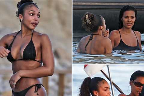 Lori Harvey and Tina Kunakey Flaunt Their Curves on Ibiza Girls Trip