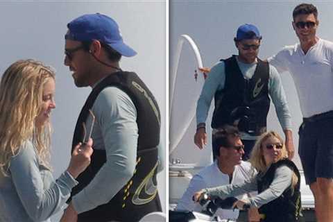 Sydney Sweeney, Scooter Braun Jet Ski Off Mallorca Coast on Yacht Escape